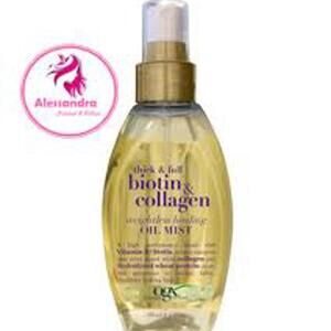 OGX Thick Full Biotin Collagen Weightless Oil Mist 4 Fl Oz Pack of 2